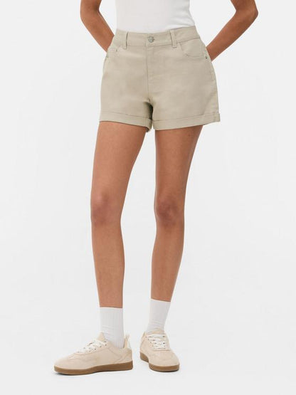Denim Turn Up Shorts