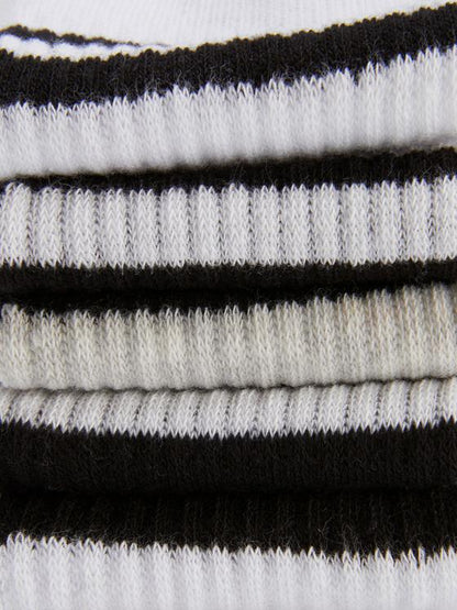5pk Striped Ankle Socks