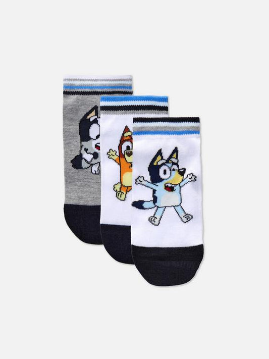 3pk Bluey Trainer Socks