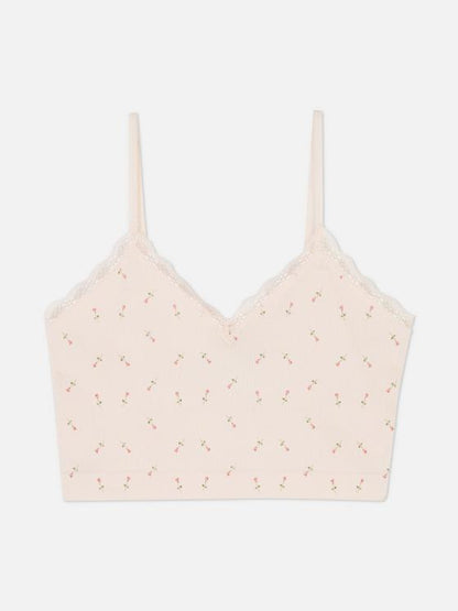 Lace Trim Cami Top