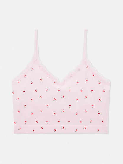 Lace Trim Cami Top