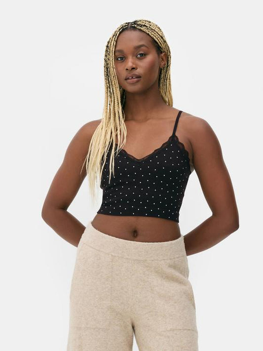 Lace Trim Cami Top