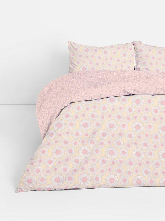 Reversible Daisy Double Duvet Cover Set