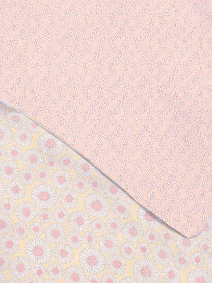 Reversible Daisy Double Duvet Cover Set