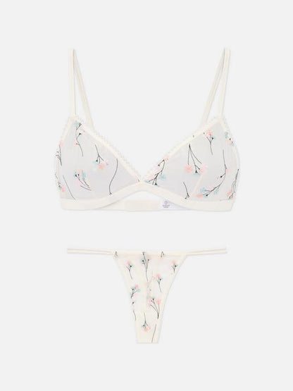 Mesh Triangle Underwear Set