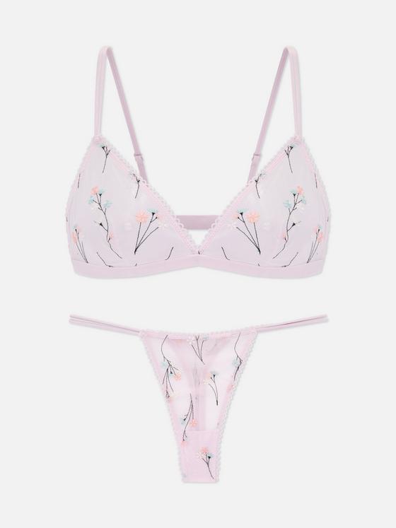 Mesh Triangle Underwear Set