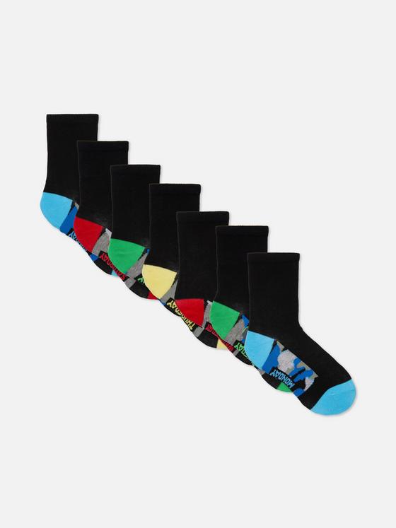 7pk Day Of The Week Ankle Socks