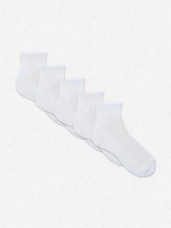 5pk Ribbed Ankle Socks
