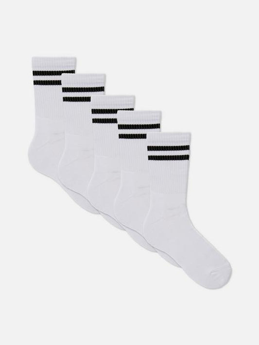 5pk Stipe Ankle socks