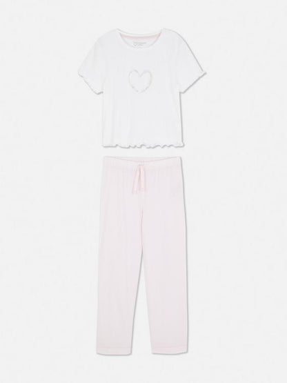 Heart Short Sleeve Pyjamas