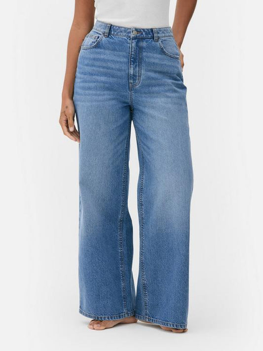 Wide Leg Denim Jeans