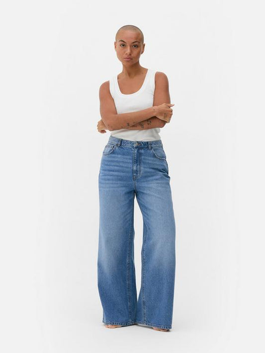Wide Leg Denim Jeans