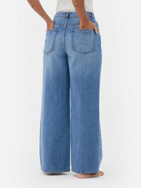 Wide Leg Denim Jeans