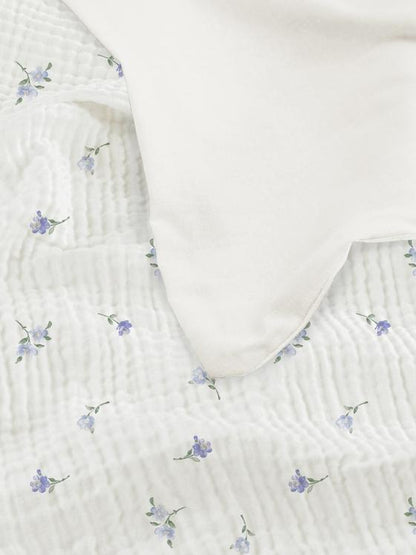 Textured Floral Duvet Cover Set
