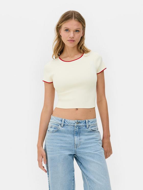Striped Cropped T-Shirt