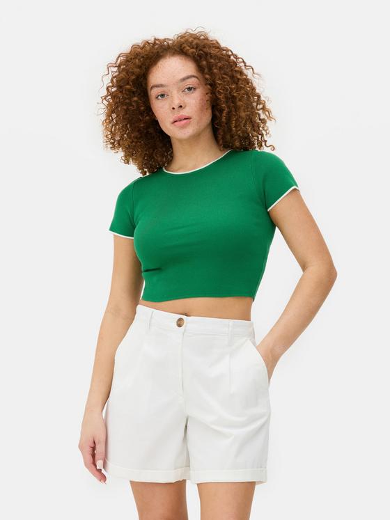 Striped Cropped T-Shirt