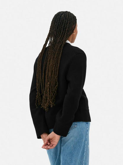 V-Neck Button-Up Cardigan