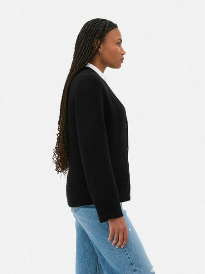 V-Neck Button-Up Cardigan