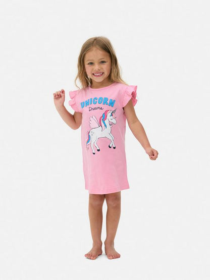 Unicorn Ruffle Sleep T-Shirt