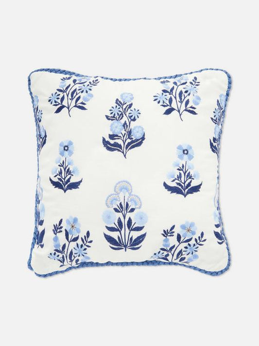 Floral Block Pattern Cushion