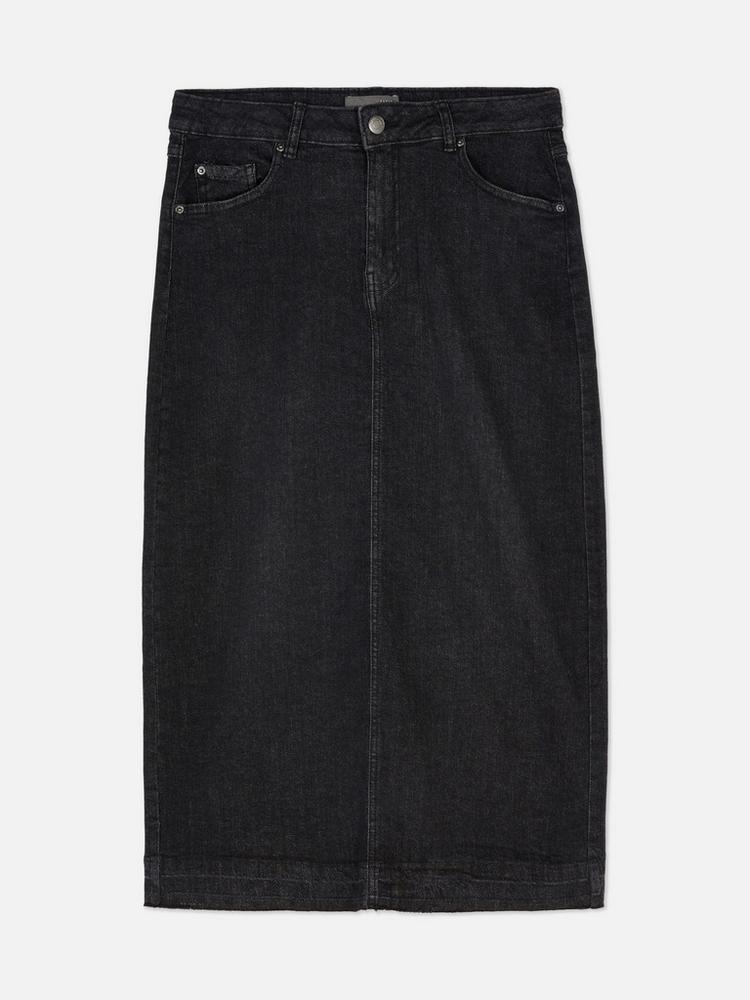 Denim Midi Skirt