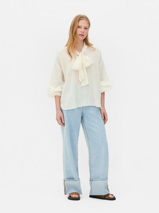 The Edit Pussybow Blouse