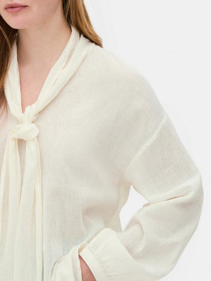 The Edit Pussybow Blouse