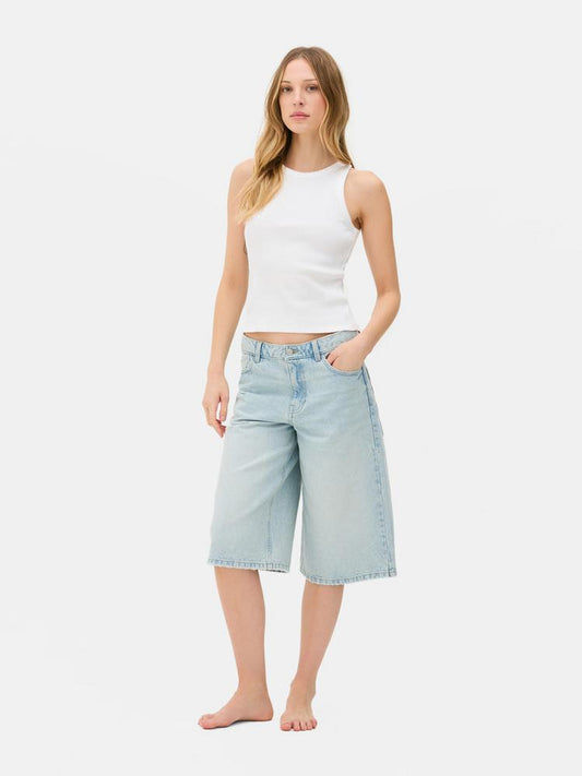 Rita Ora Denim Jorts