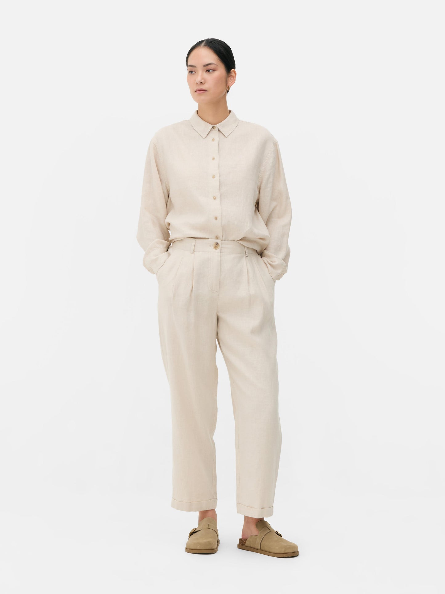 The Edit Linen Trousers