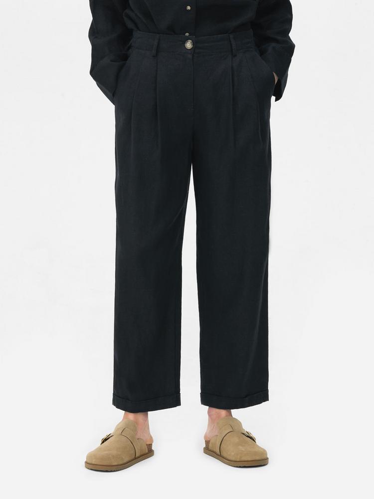 The Edit Linen Trousers