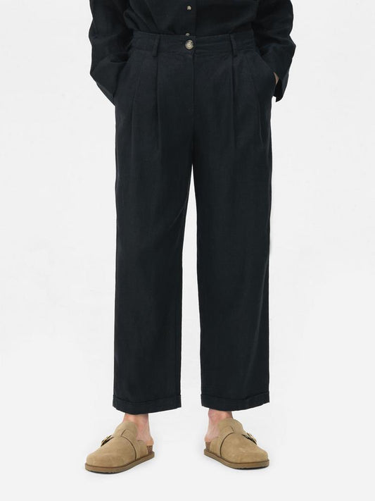 The Edit Linen Trousers