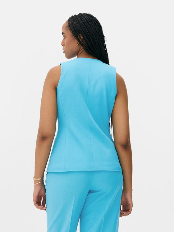 Crew Neck Longline Waistcoat