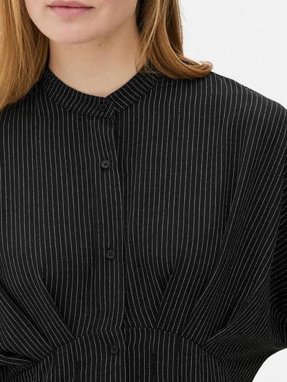 The Edit Cropped Sleeve Shirt Dress