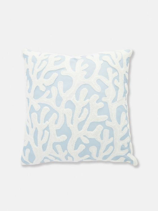 Coral Embroidered Cushion Cover