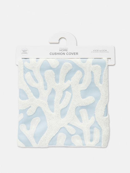 Coral Embroidered Cushion Cover
