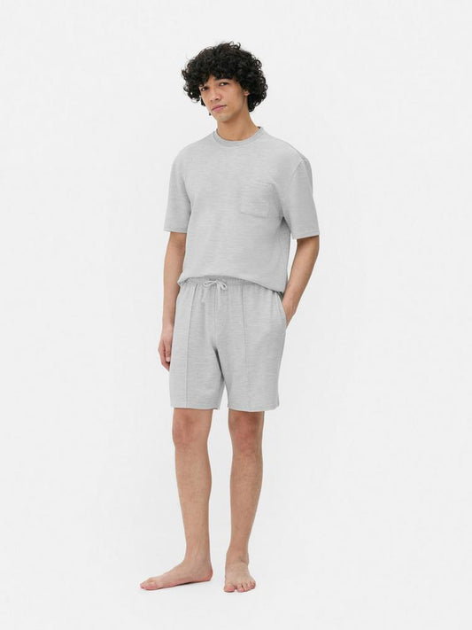 Textured Drawstring Shorts