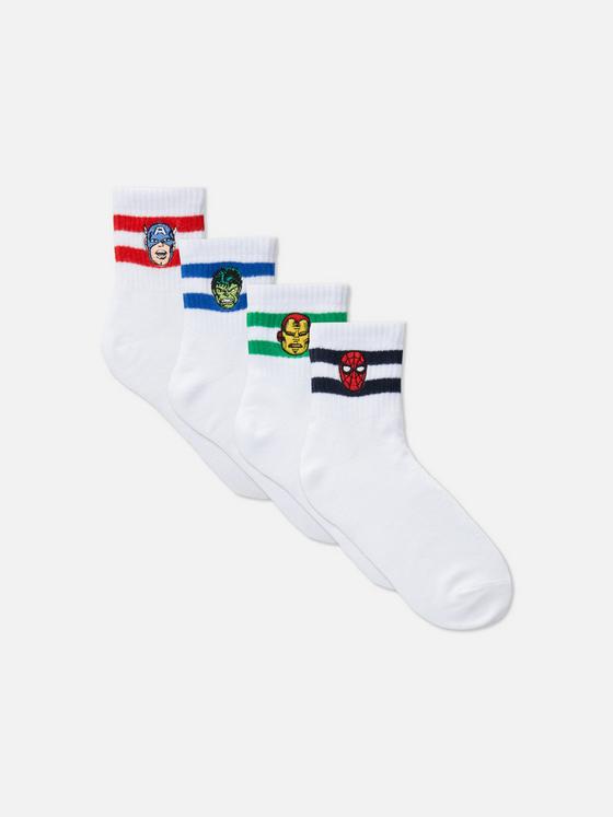 4pk MARVEL Spider-Man Ribbed Ankle Socks