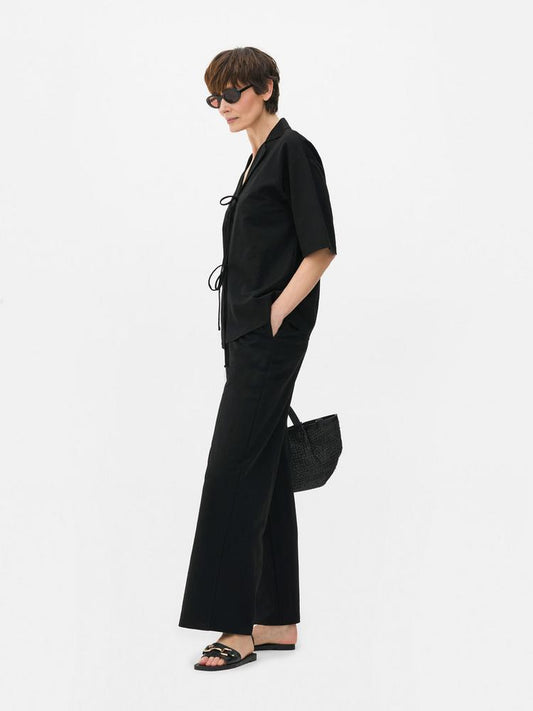 Wide Leg Drawstring Leggings