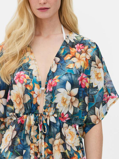 Printed Midi Kimono