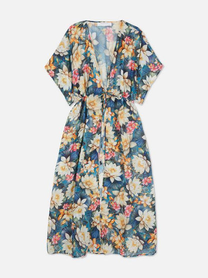 Printed Midi Kimono
