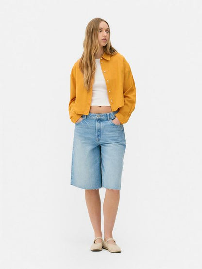 Cropped Long Sleeve Shirt