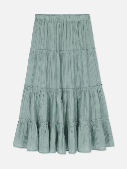 Tiered Maxi Skirt