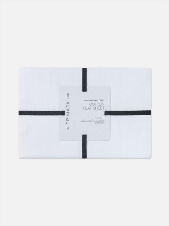 The Edit 500 Thread Count Single Flat Sheet