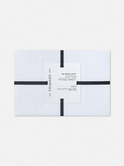 The Edit King 500 Thread Count Fitted Sheet