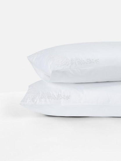 2pk The Edit 500 Thread Count Embroidered Pillowcases