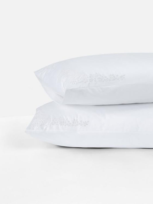 2pk The Edit 500 Thread Count Embroidered Pillowcases