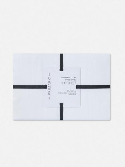 The Edit 500 Thread Count Double Flat Sheet