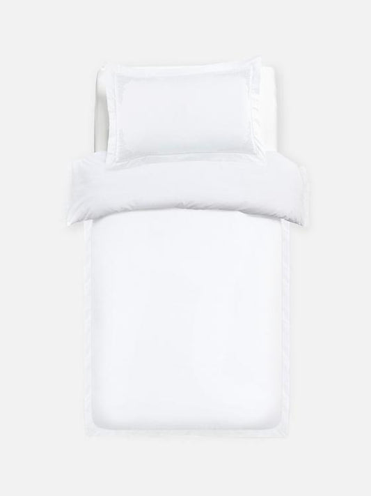 The Edit 500 Thread Count Embroidered Single Duvet Cover Set
