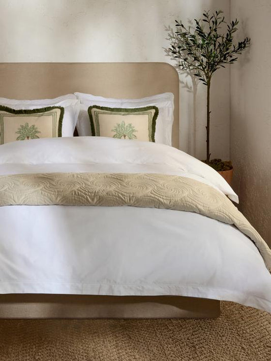 The Edit 500 Thread Count Embroidered Double Duvet Cover Set