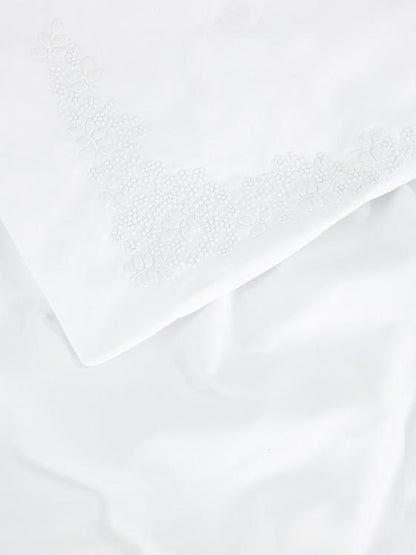 The Edit 500 Thread Count Embroidered Double Duvet Cover Set